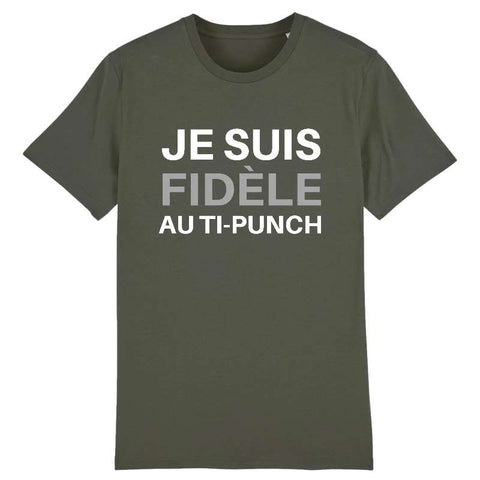 Image of tshirt homme je suis fidèle au ti punch