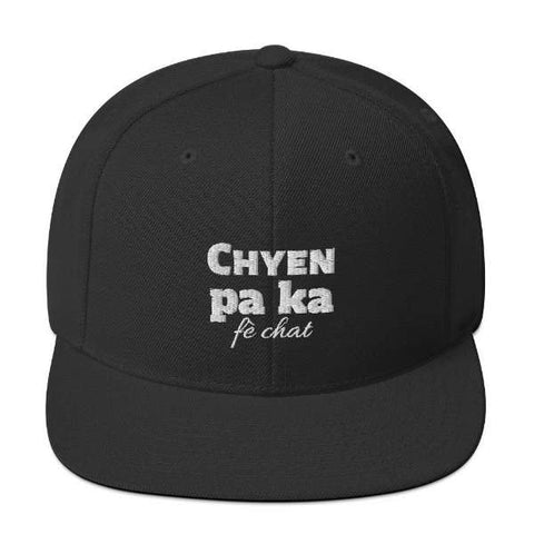 Image of casquette chyen pa ka fè chat 1