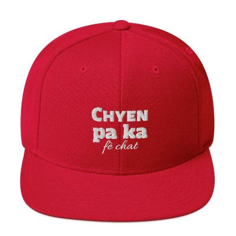 Image of casquette chyen pa ka fè chat 6
