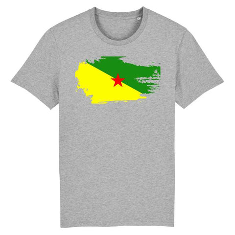 Image of tshirt drapeau guyane effet déchiré homme