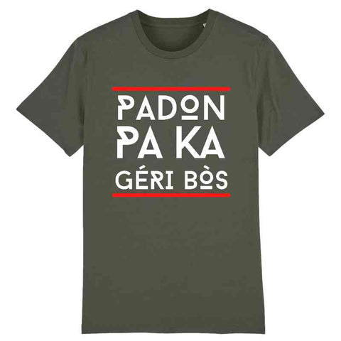 Image of t-shirt homme padon pa ka géri bos
