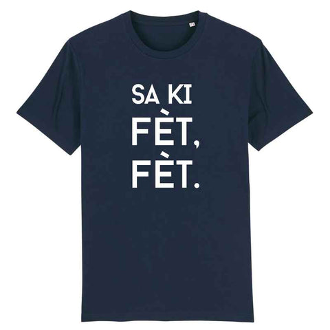 Image of sa ki fet fet Tshirt homme creole