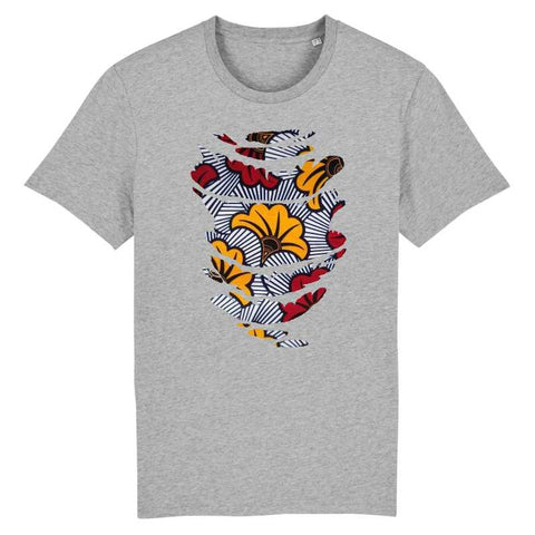 Image of wax fleurs de mariage tshirt homme