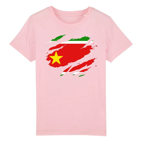 Image of drapeau guadeloupe effet tshirt déchiré t-shirt enfant