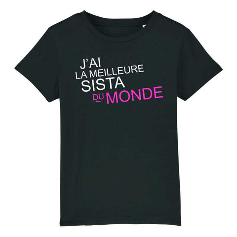 Image of tshirt enfant j'ai la meilleure sista du monde