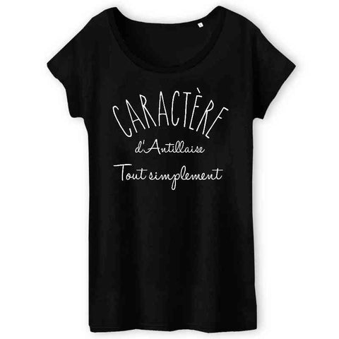 Image of t-shirt femme caractère d'antillaise