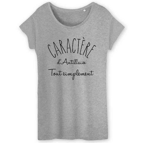 Image of tshirt femme caractère d'antillaise tout simplement