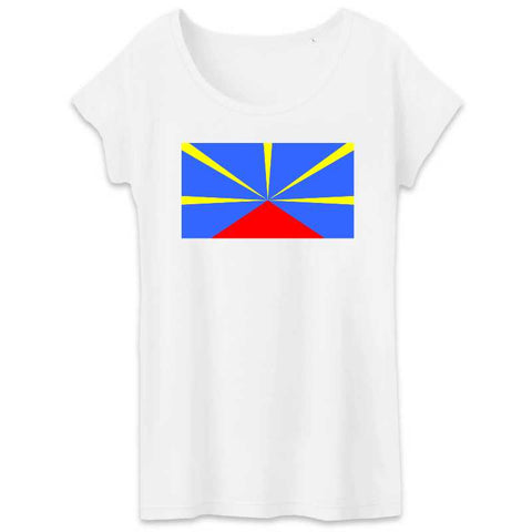 Image of tshirt femme drapeau independantiste reunion