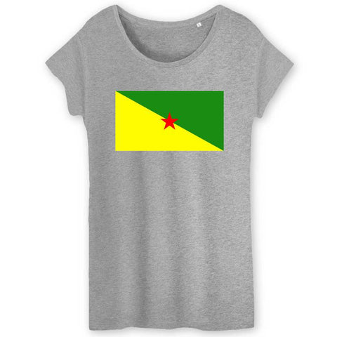 Image of drapeau independantiste guyane tshirt femme