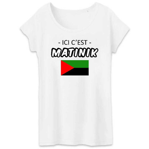Image of tshirt femme ici cest matinik