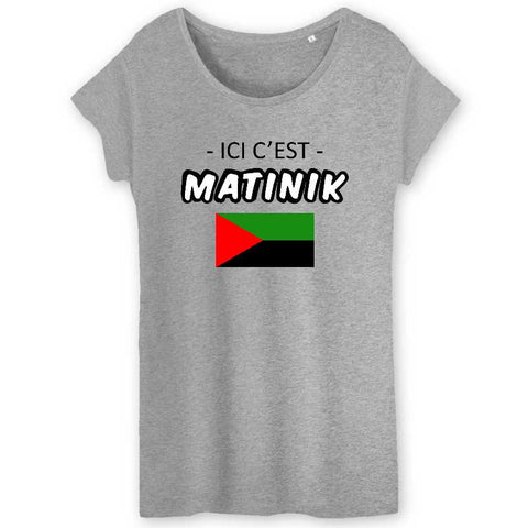 Image of ici cest matinik tshirt femme