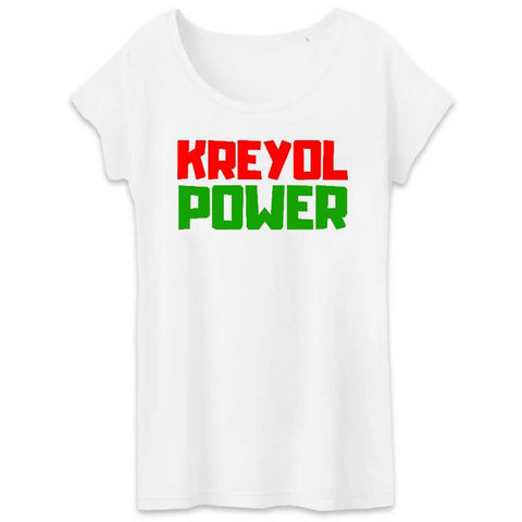 Image of kreyol power tshirt femme