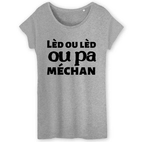 Image of tshirt led ou led ou pa méchan femme