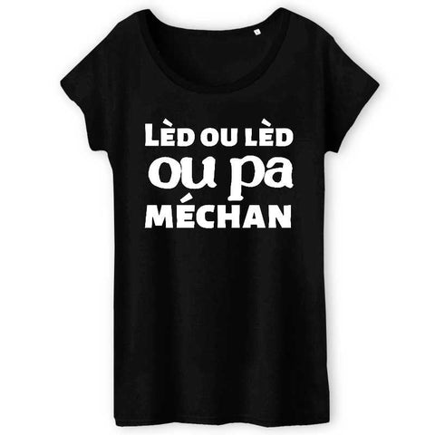 Image of tshirt femme led ou led ou pa méchan