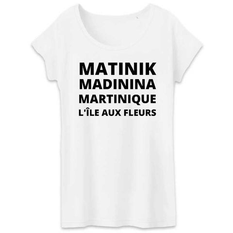 Image of tshirt femme matinik madinina