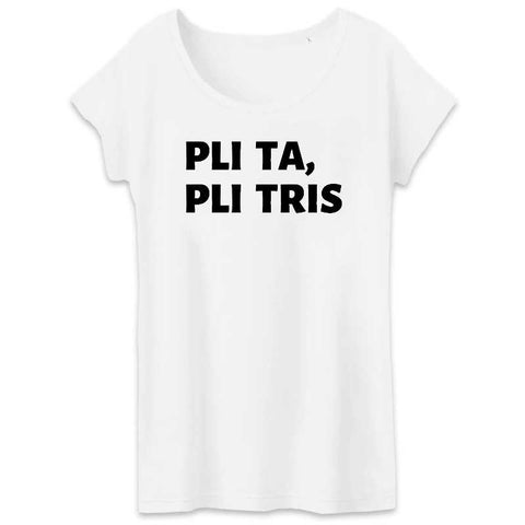 Image of tshirt femme pli ta pli tris