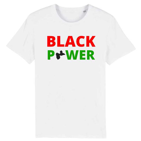 Image of tshirt homme black power guadeloupe