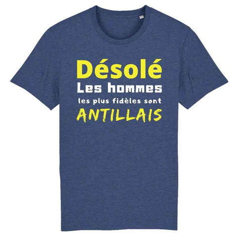 Image of t-shirt homme désolé les hommes antillais