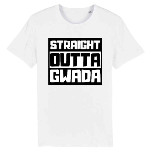 Image of tshirt homme straight outta gwada