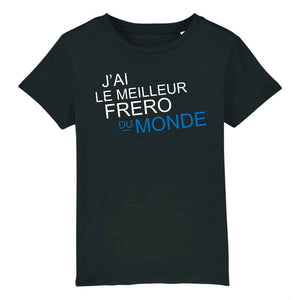 tshirt enfant j'ai le meilleur frero du monde