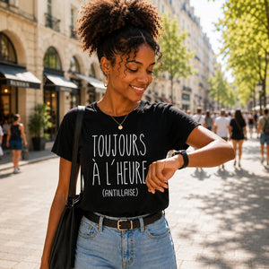 T-shirt Femme - Toujours à l'heure (antillaise)