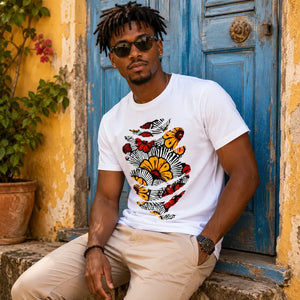 T-Shirt Homme - Wax fleurs de mariage