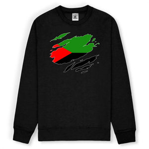 Sweat - Drapeau Martinique effet sweat déchiré