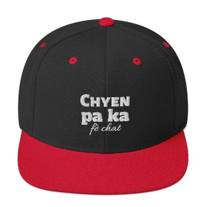 Casquette Snapback - Chyen pa ka fè chat
