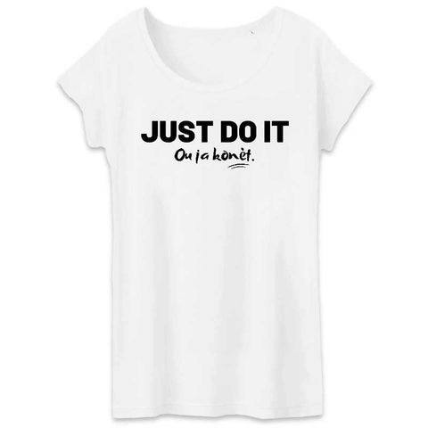 Image of tshirt femme just do it ou ja konet 