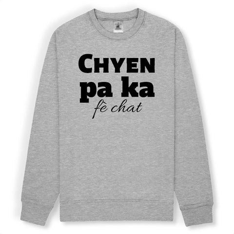 Image of chyen pa ka fè chat sweat 