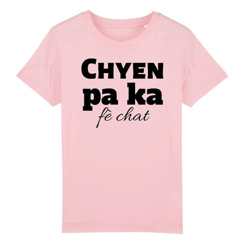 Image of chyen pa ka fè chat t-shirt enfant 