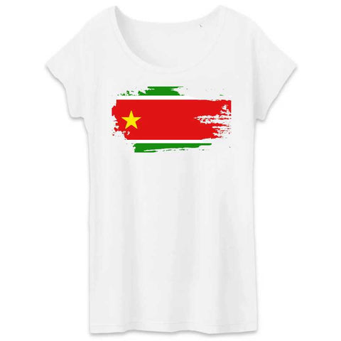 Image of Drapeau guadeloupe effet échiré T-Shirt Femme 