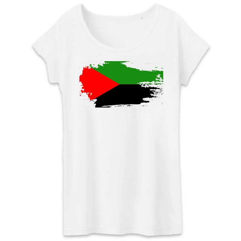 Image of tshirt Femme Drapeau Martinique effet t-shirt déchiré