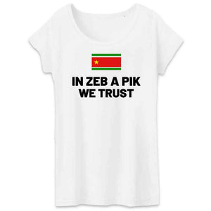 tshirt femme in zeb a pik we trust