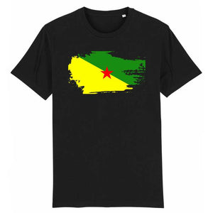 T-Shirt Homme - Drapeau Guyane effet déchiré