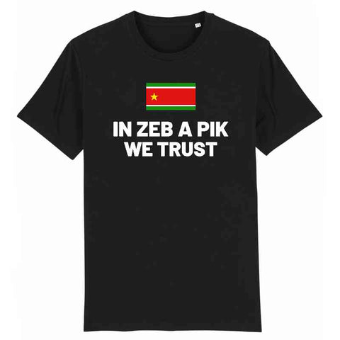 Image of in zeb a pik we trust tshirt homme 