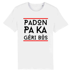 tshirt homme padon pa ka géri bos