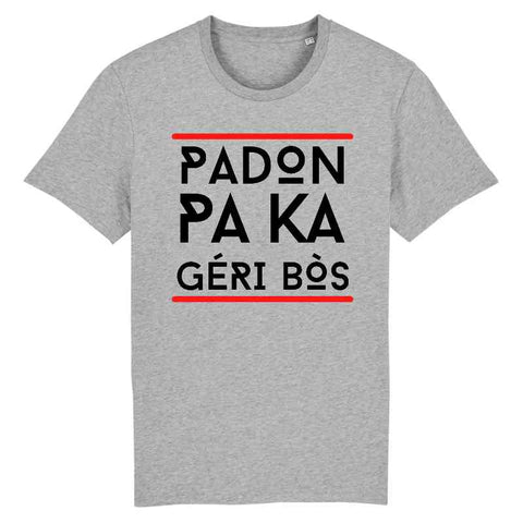 Image of t-shirt padon pa ka géri bos homme 