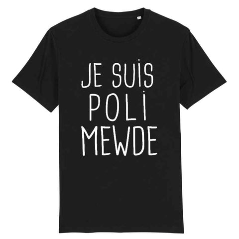 Image of je suis poli t-shirt homme 