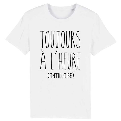 Image of tshirt homme toujours à l'heure 