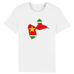 tshirt carte guadeloupe drapeau