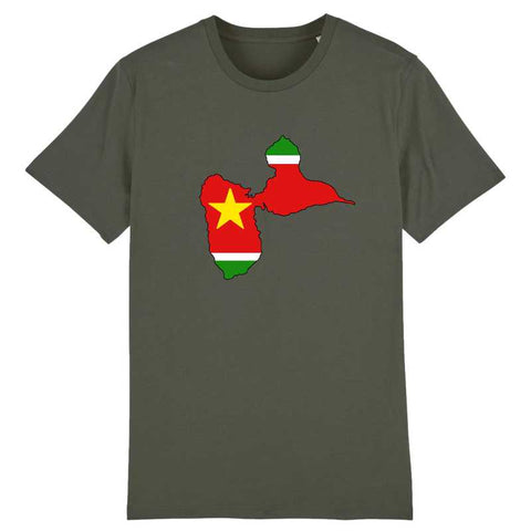 Image of drapeau tshirt carte guadeloupe