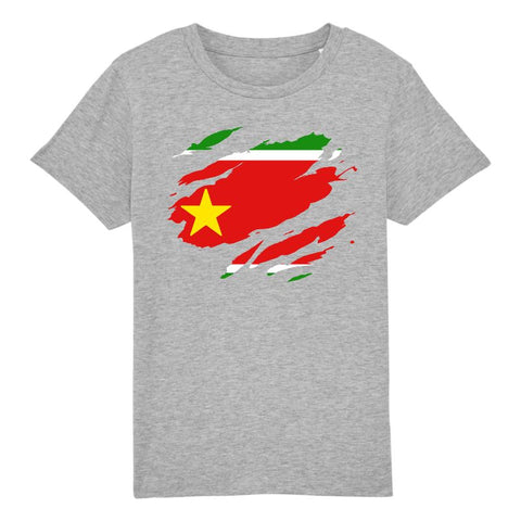 Image of drapeau guadeloupe effet tshirt déchiré tshirt enfant 