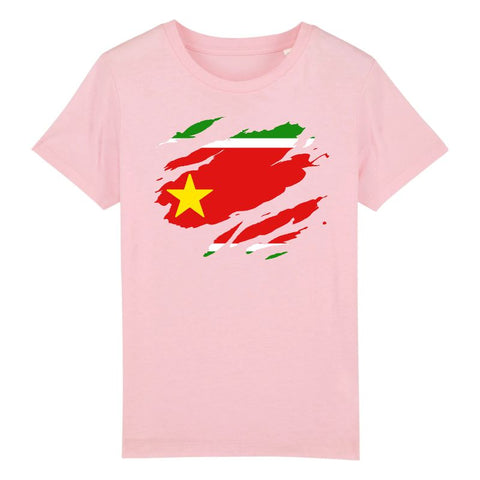 Image of drapeau guadeloupe effet tshirt déchiré t-shirt enfant 