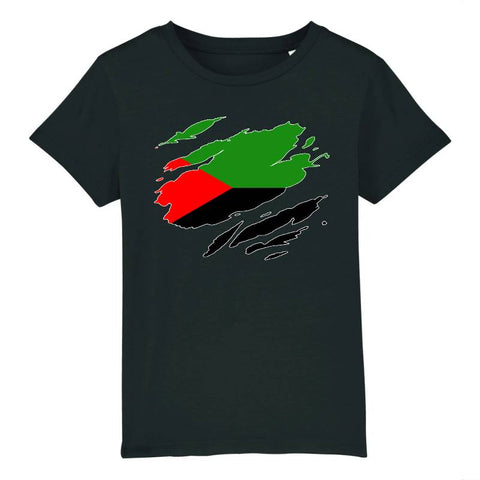 Image of t-shirt enfant drapeau martinique effet tshirt déchiré