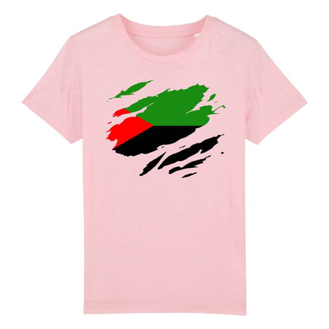 Image of drapeau martinique effet tshirt déchiré t-shirt enfant
