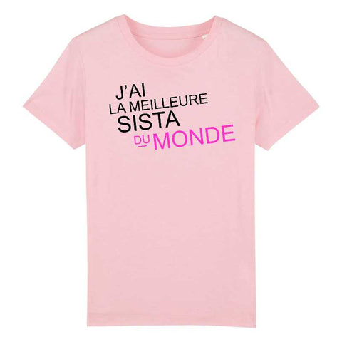 Image of tshirt j'ai la meilleure sista du monde enfant 