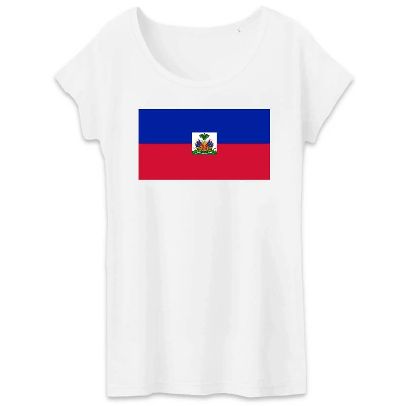 tshirt femme drapeau haiti