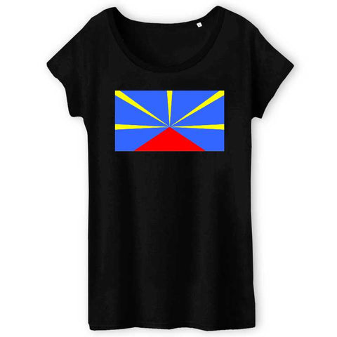 Image of t-shirt femme drapeau independantiste reunion