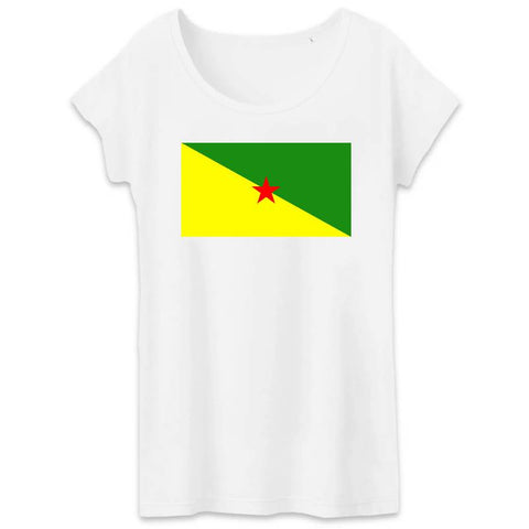 Image of tshirt femme drapeau independantiste guyane